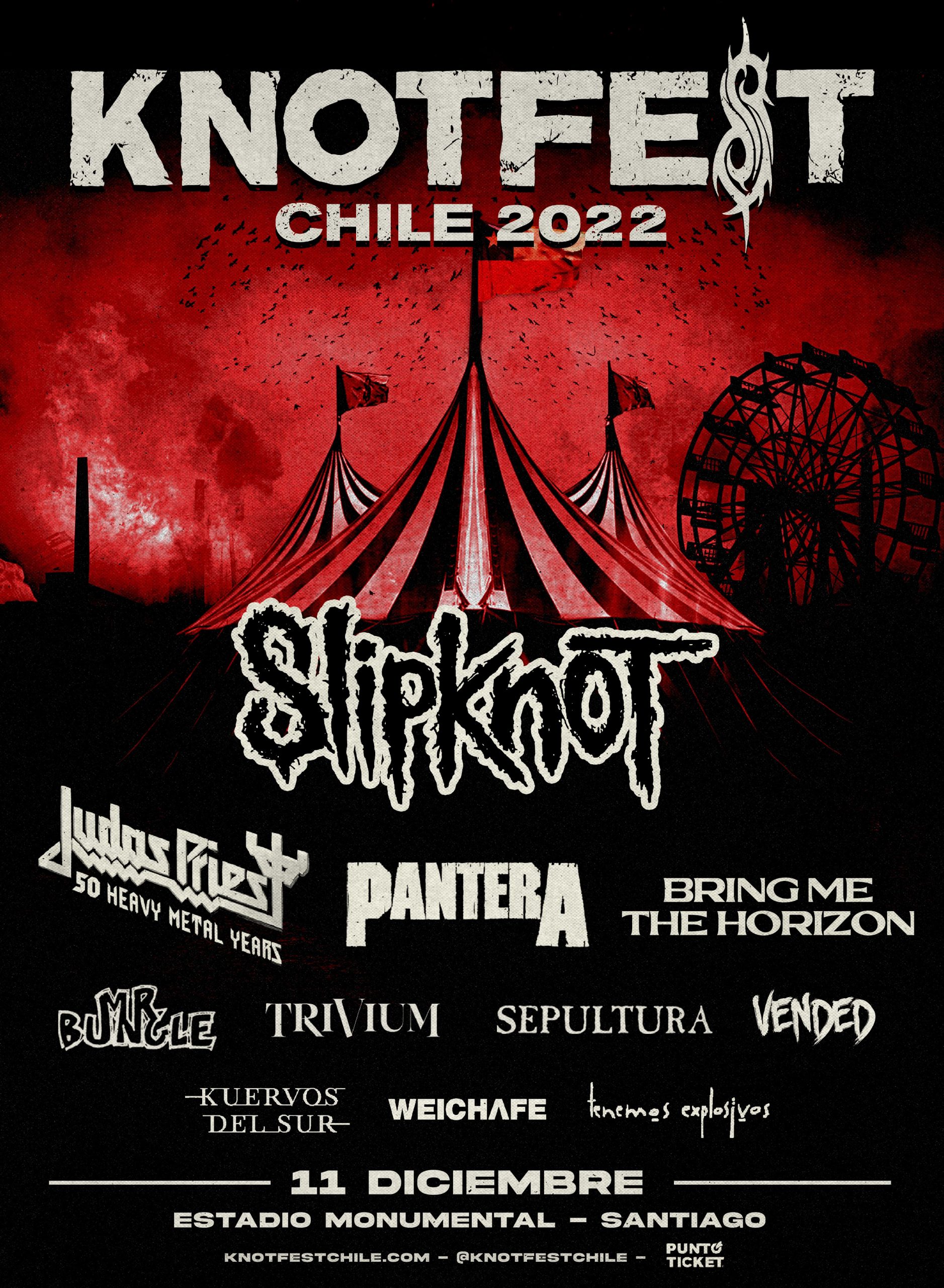 Knotfest Chile flyer